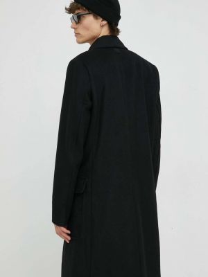 Vlněný kabát s hvězdami G-star Raw černý
