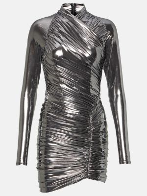 Drapiruotas suknele Ferragamo sidabrinė