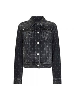 Czarna kurtka jeansowa Givenchy