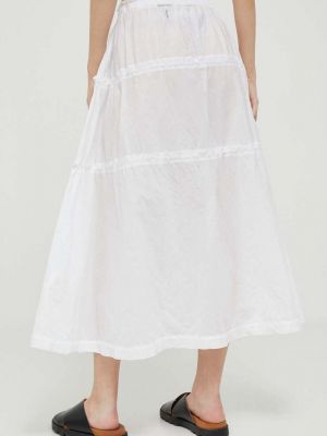Midi sukně Deha bílé