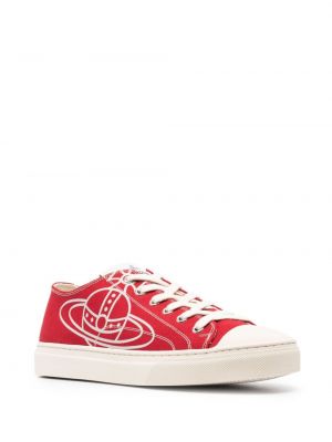 Sneakersy z nadrukiem Vivienne Westwood czerwone