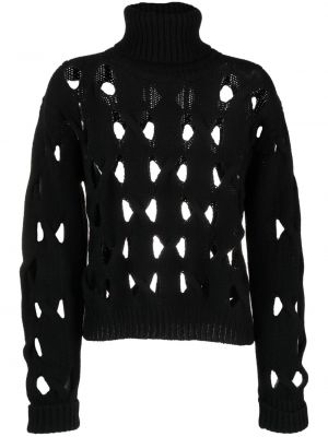 Кашмирен вълнен пуловер Federica Tosi черно