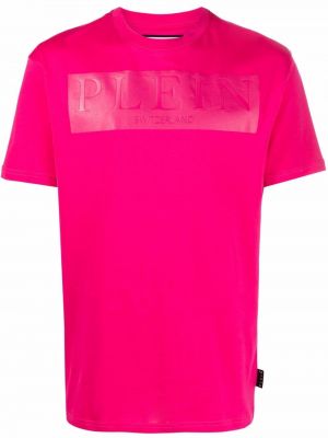 Majica s printom Philipp Plein ružičasta
