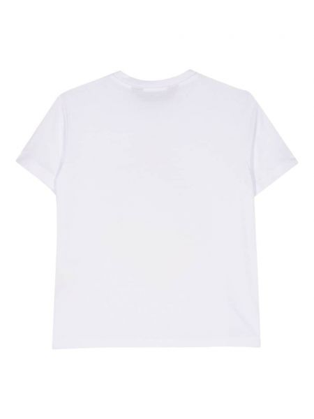 Bavlněné tričko Just Cavalli bílé
