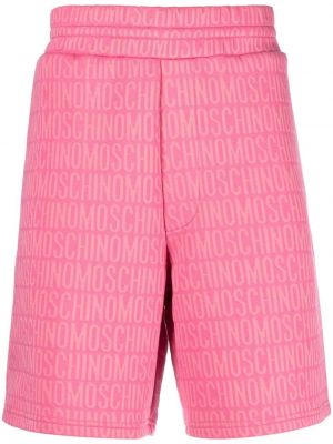 Bermuda kratke hlače Moschino ružičasta