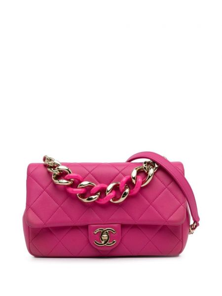 Κομψό τσάντα ώμου Chanel Pre-owned ροζ