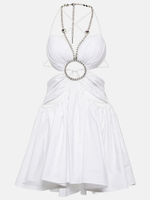 Mini robe en coton à imprimé Area blanc