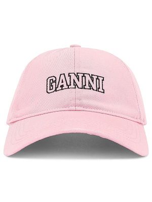 Cappello con visiera Ganni rosa