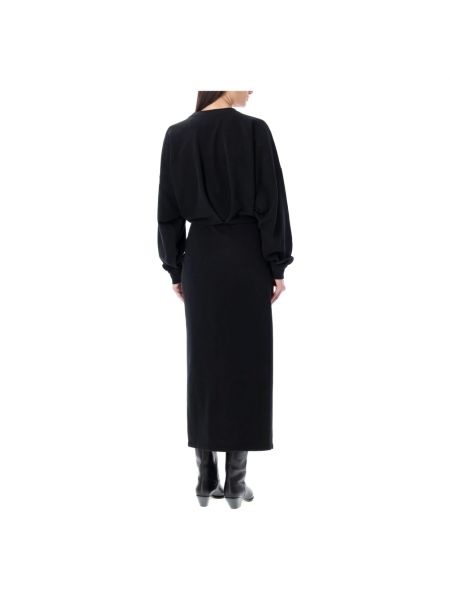 Sukienka długa Isabel Marant Etoile czarna