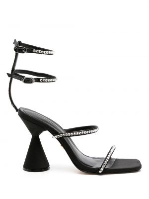 Sandale mit kristallen Andrea Bogosian schwarz