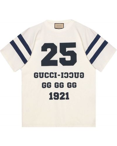 Camiseta con estampado Gucci blanco
