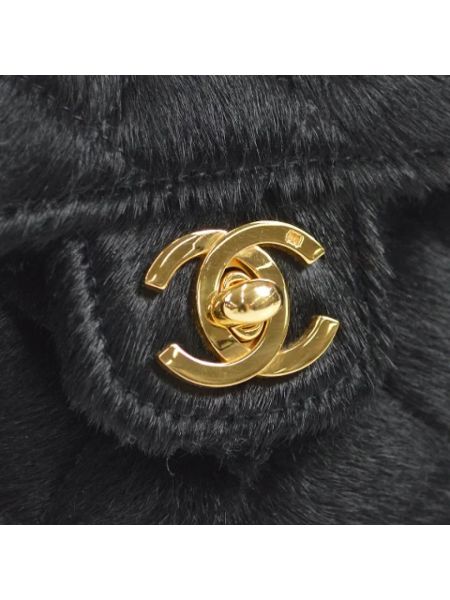 Bolsa retro Chanel Vintage negro