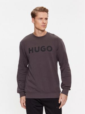Felpa in pile Hugo grigio