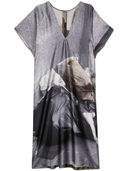 Σατέν μίντι φόρεμα με σχέδιο Barbara Bologna