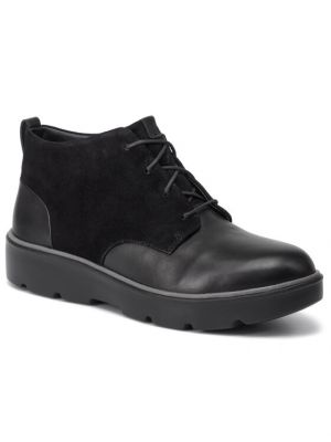 Členkové topánky Clarks čierna