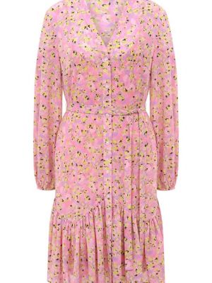 Платье-рубашка Hugo розовое