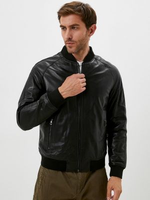 Кожаная куртка Giorgio Di Mare, черная