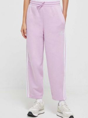 Sportovní kalhoty s aplikacemi Adidas růžové