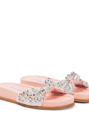 Sandale de cristal Aquazzura roz
