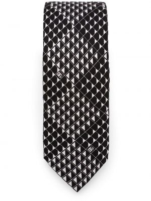 Zīda kaklasaite ar apdruku Dolce & Gabbana