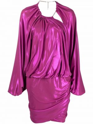 Платье мини The Attico, фиолетовое
