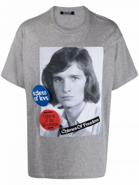 T-shirt Raf Simons grå