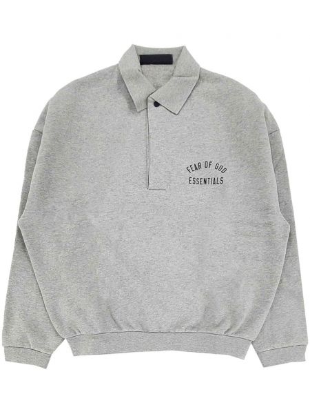 Baskılı sweatshirt Fear Of God Essentials gri