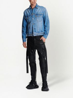 Jeansjacke mit reißverschluss Balmain
