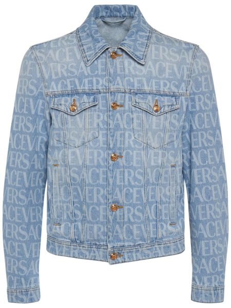 Bomuld denimjakke Versace