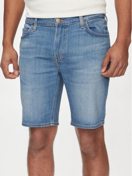 Shorts en jean slim Lee bleu