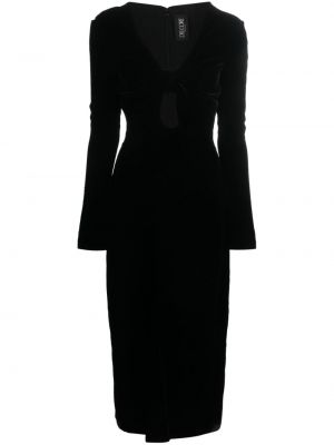 Midi obleka Del Core črna