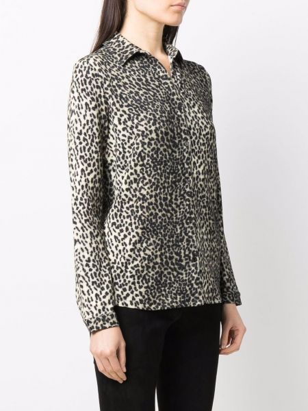 Leopardí košile s potiskem Majestic Filatures