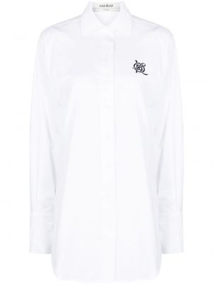 Риза с принт Kimhekim бяло