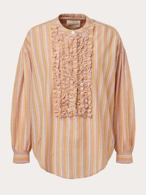 Camisa de algodón con estampado Laurence Bras naranja