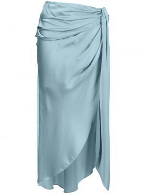 Σατέν φούστα Simkhai μπλε