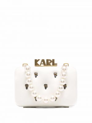 Bolso clutch acolchada Karl Lagerfeld dorado