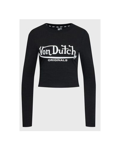Bluză slim fit Von Dutch negru