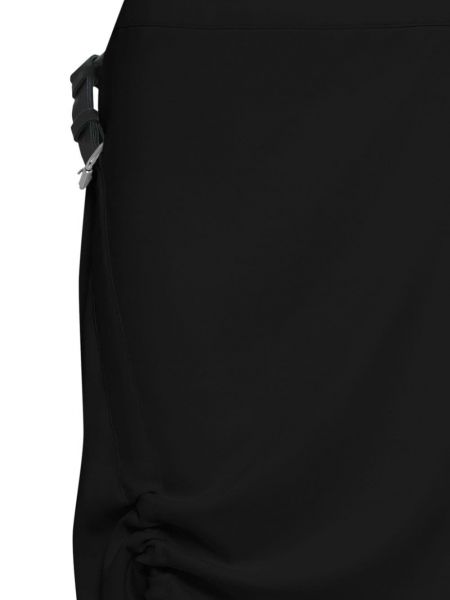 Drapované midi sukně Uma | Raquel Davidowicz černé