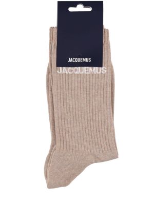 Чорапи Jacquemus бежово