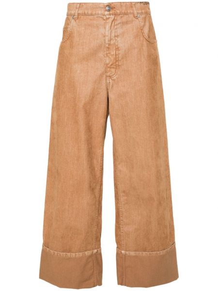 Pantalon large Marni marron