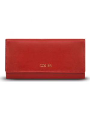 Czerwony portfel Solier