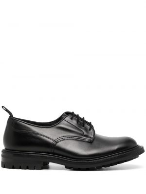 Pantofi derby cu șireturi din dantelă Tricker's negru