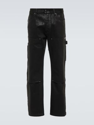 Straight leg jeans di cotone Amiri nero