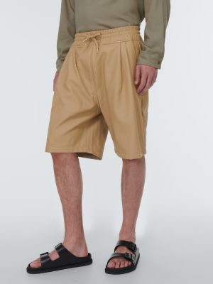 Leder shorts aus lederimitat The Frankie Shop beige