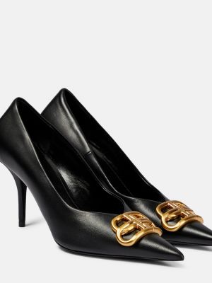 Кожаные туфли Balenciaga черные