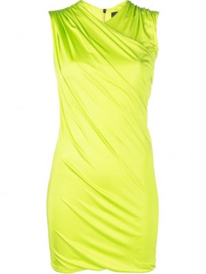 Κοκτέιλ φόρεμα ντραπέ Versace πράσινο