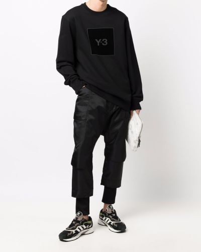 Sudadera con cuello redondo de cuello redondo Y-3 Adidas negro
