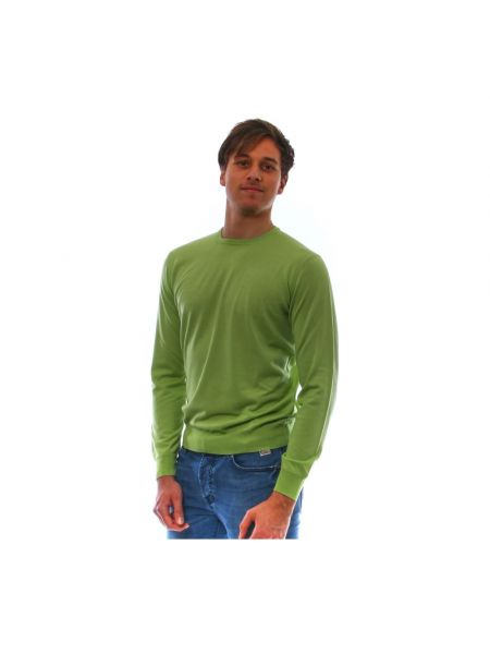 Jersey de lana de seda de cachemir Filippo De Laurentiis verde