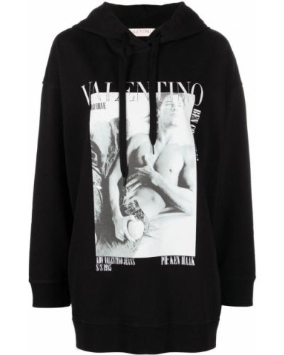 Hoodie Valentino Garavani svart