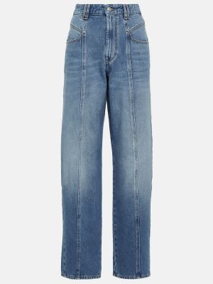 Voľné džínsy s vysokým pásom Isabel Marant modrá